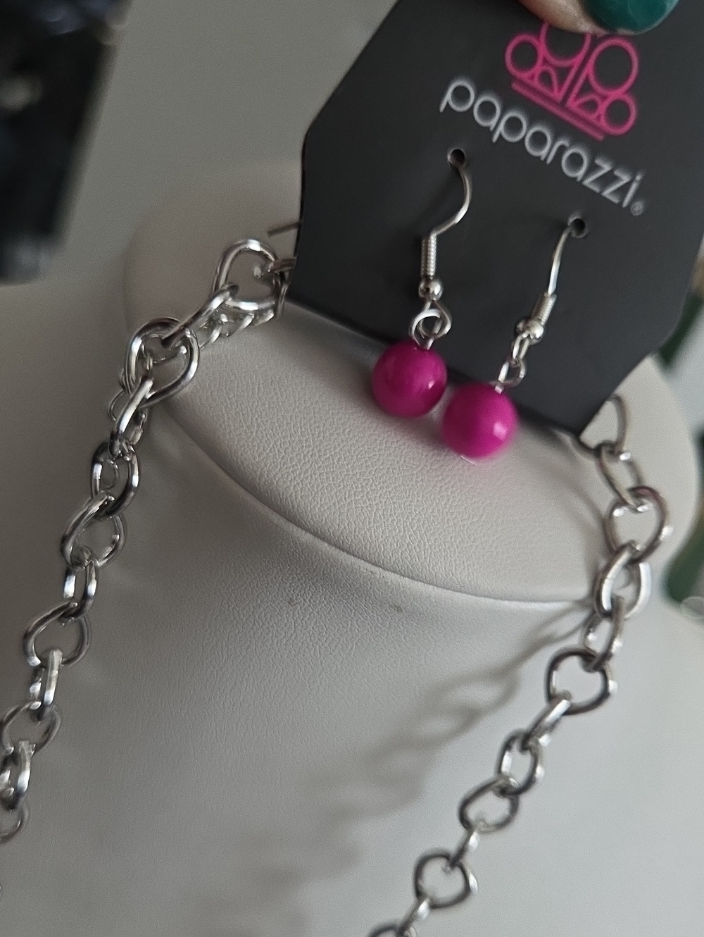 Paparazzi Flamboyantly Flowering Pink Necklace NWT - Picture 4 of 4